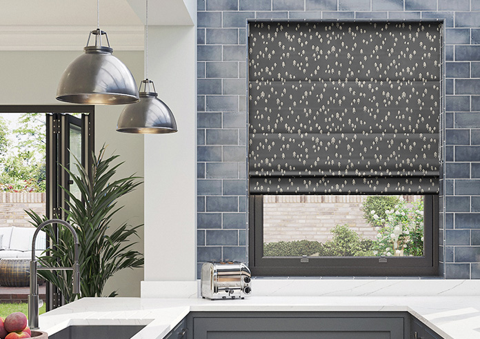 Norrland, Charcoal - Twist&Fit Roman Blind - Image 3